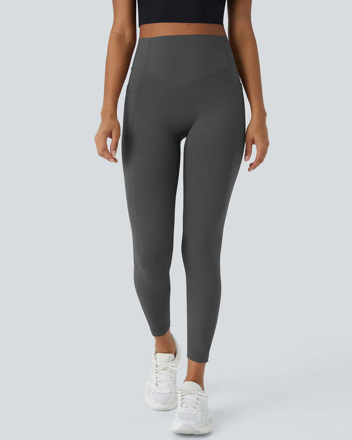 Hoge Taille Butt Lifting Buikcontrole Zijvak Shaping Training Legging