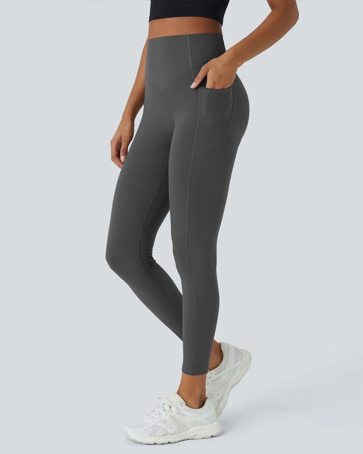 Hoge Taille Butt Lifting Buikcontrole Zijvak Shaping Training Legging