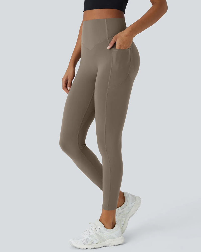 Hoge Taille Butt Lifting Buikcontrole Zijvak Shaping Training Legging