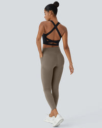 Hoge Taille Butt Lifting Buikcontrole Zijvak Shaping Training Legging