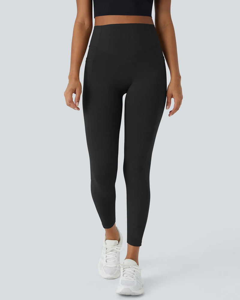 Hoge Taille Butt Lifting Buikcontrole Zijvak Shaping Training Legging