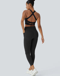 Hoge Taille Butt Lifting Buikcontrole Zijvak Shaping Training Legging