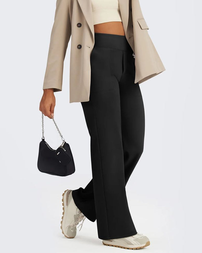 Losse Hoge Taille Zakelijke Casual Broek Yogabroek
