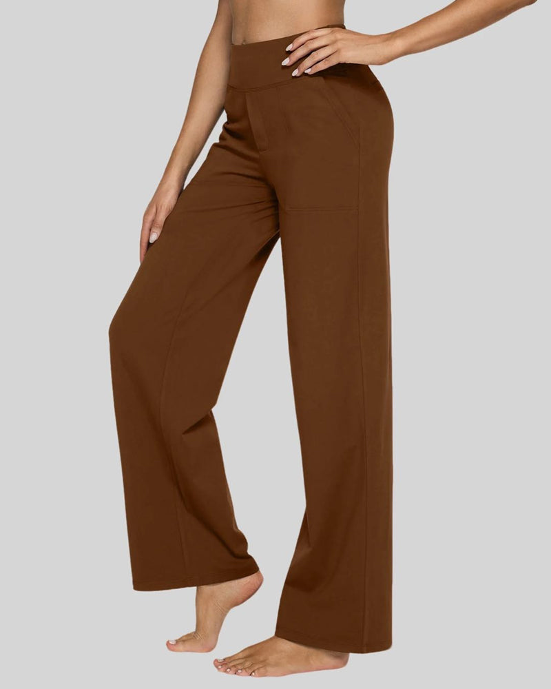 Losse Hoge Taille Zakelijke Casual Broek Yogabroek