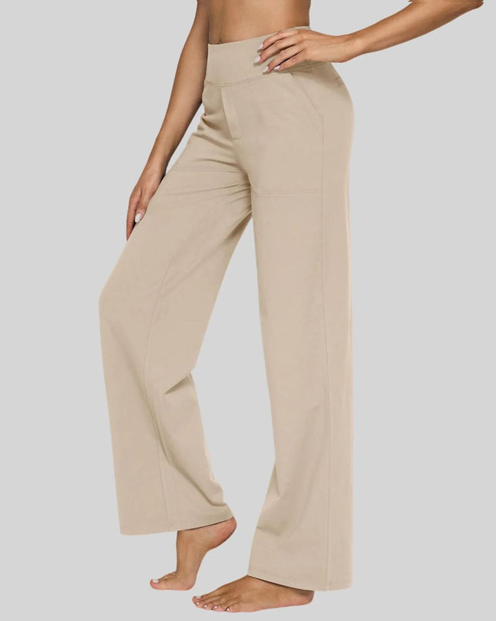Losse Hoge Taille Zakelijke Casual Broek Yogabroek