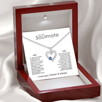 SOULMATE "ÉÉN WENS" Sterling Zilveren Heilig Hart Ketting - 5 Kleuren